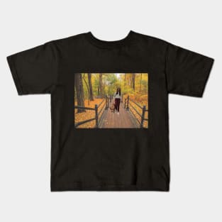 Fall Forest/ Autumn Park Kids T-Shirt